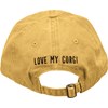 Baseball Cap - Love My Corgi - One Size Fits Most - Cotton, Metal