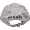 Baseball Cap - Love My Golden - One Size Fits Most - Cotton, Metal