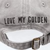 Love My Golden Retriever Baseball Cap - Cotton, Metal