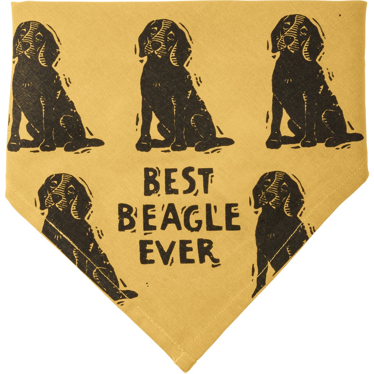 Pet Bandana Lg - Beagle/Love My Human - 21" x 21" - Cotton
