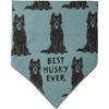 Husky/Love My Human Large Pet Bandana - Cotton