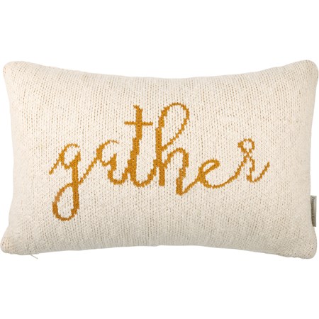 Gather Pillow - Cotton, Zipper