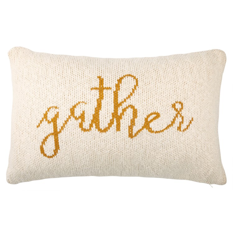 Gather Pillow - Cotton, Zipper