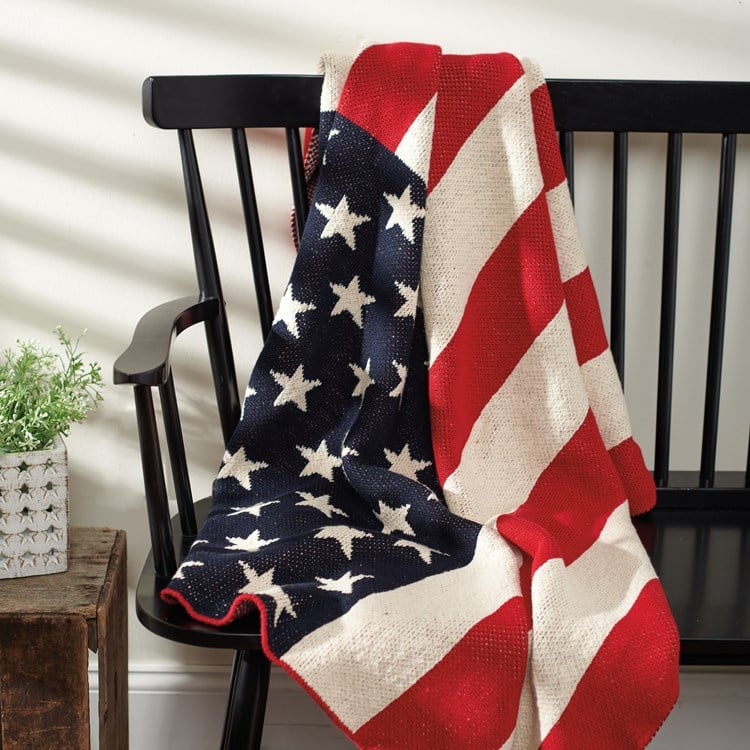 Americana Throw Blanket - Cotton