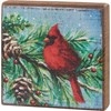 Cardinal Block Sign - Wood