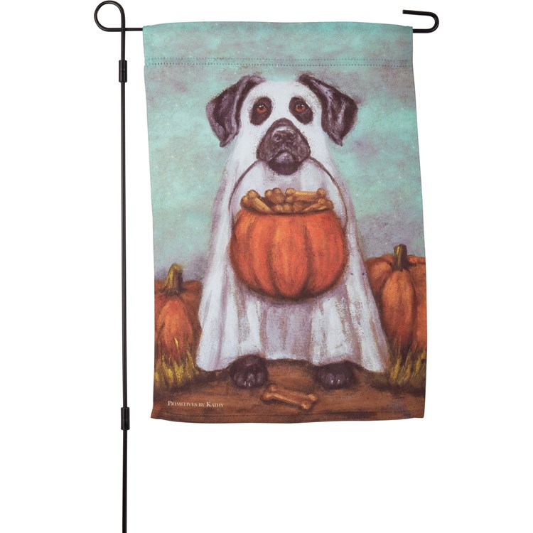 Ghost Dog Garden Flag - Polyester