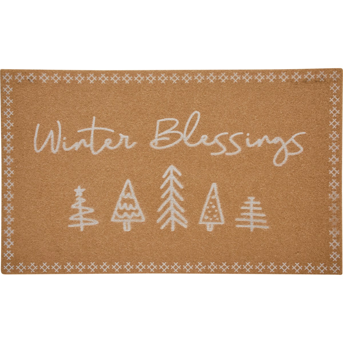 Winter Blessings Rug - Polyester, PVC skid-resistant backing