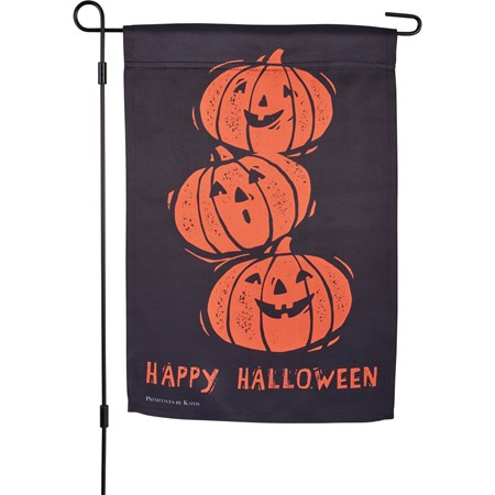 Happy Halloween Vintage Garden Flag - Polyester