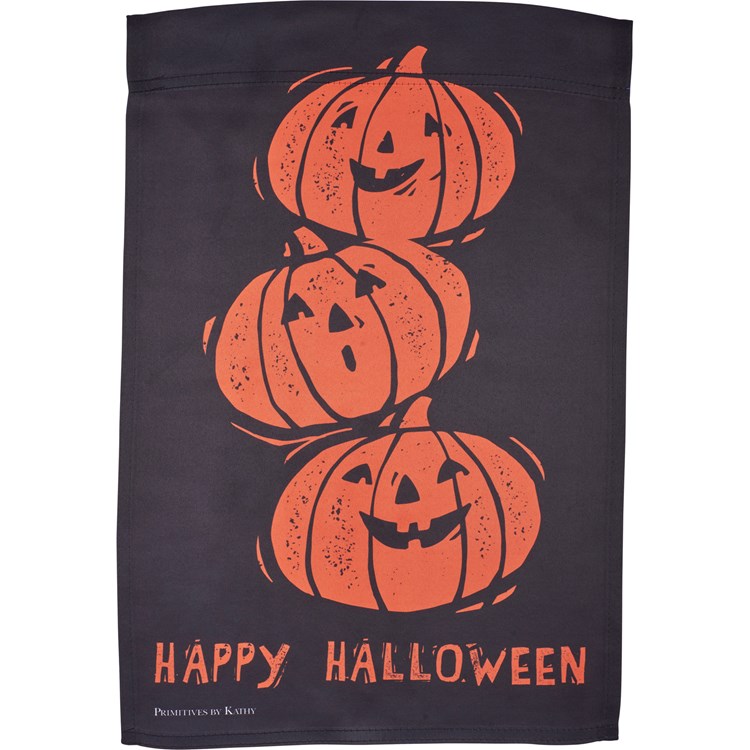 Happy Halloween Vintage Garden Flag - Polyester