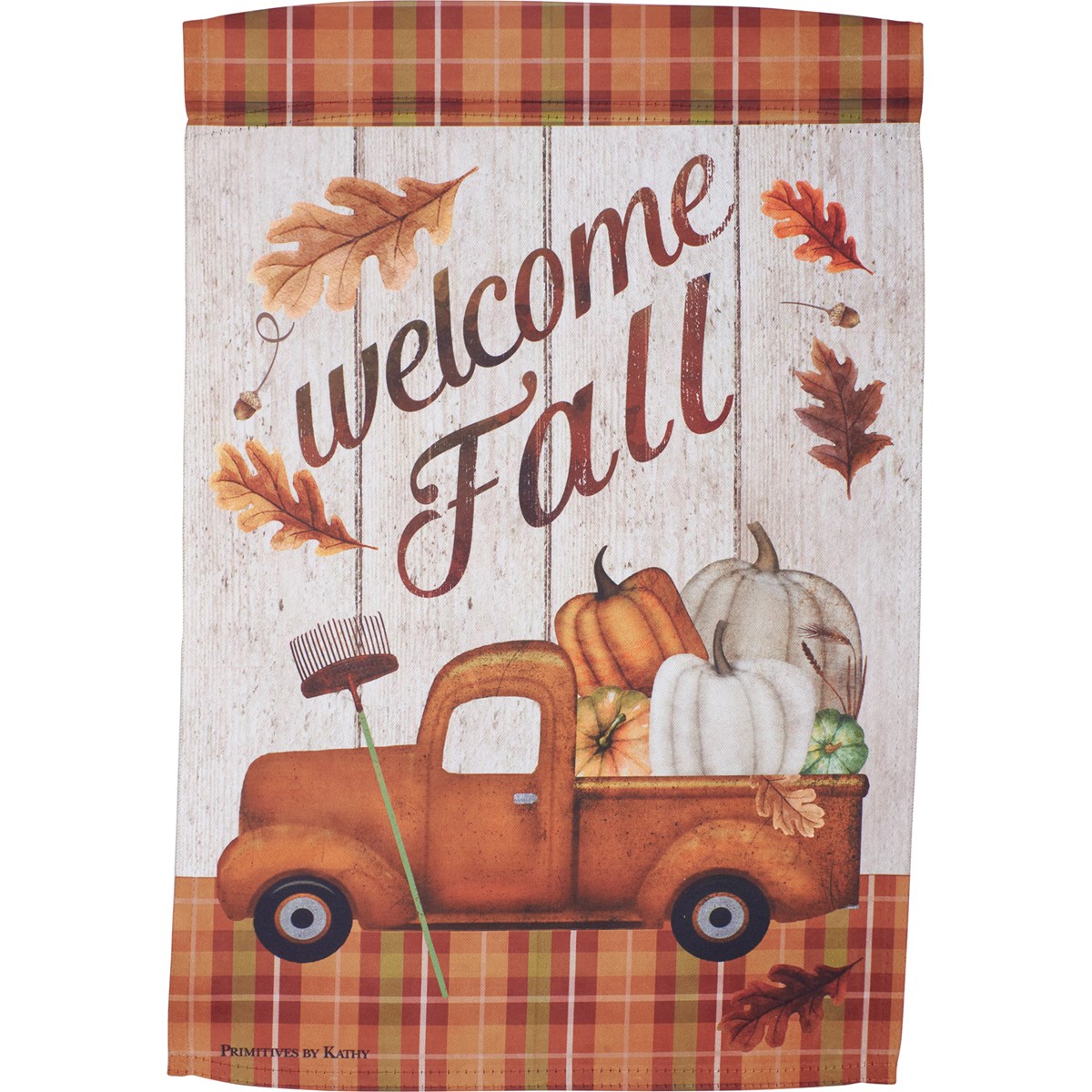 Welcome Fall Garden Flag - Polyester
