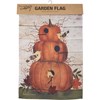 Pumpkins And Birds Garden Flag - Polyester