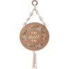 Home Sweet Home Hanging Decor - Wood, Cotton