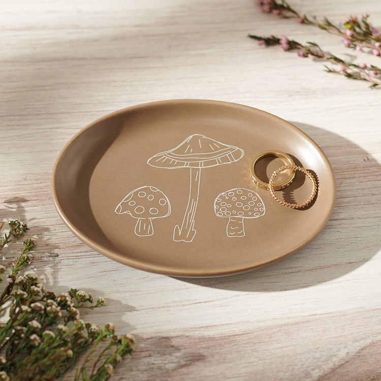 Mushrooms Vanity Tray - Stoneware