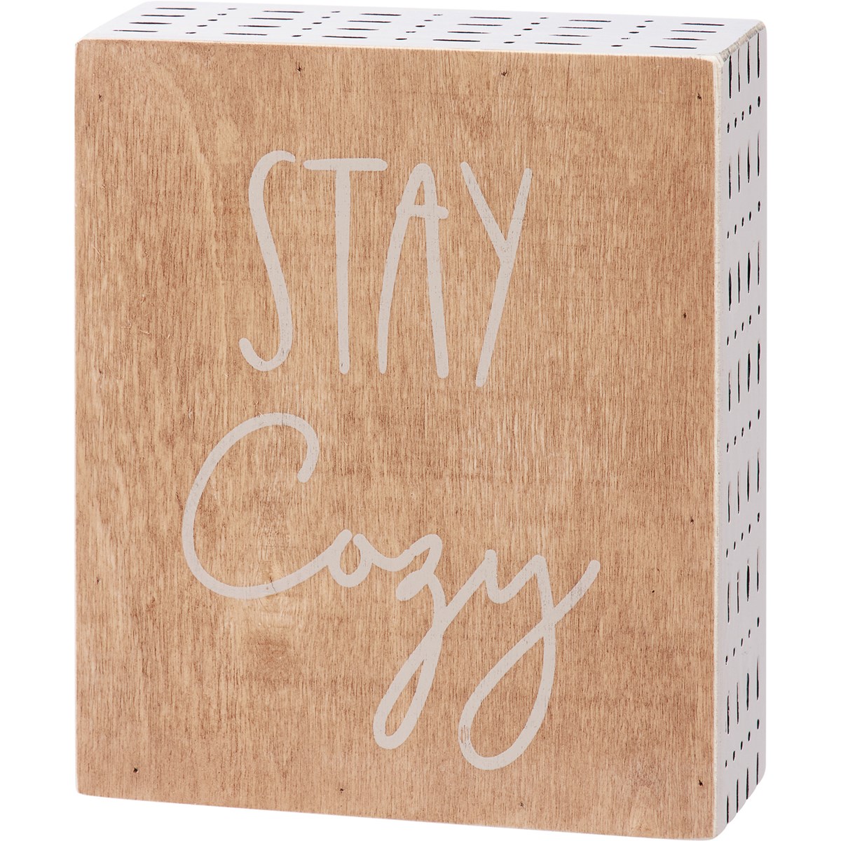 Stay Cozy Box Sign - Wood