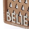 Believe Inset Box Sign - Wood