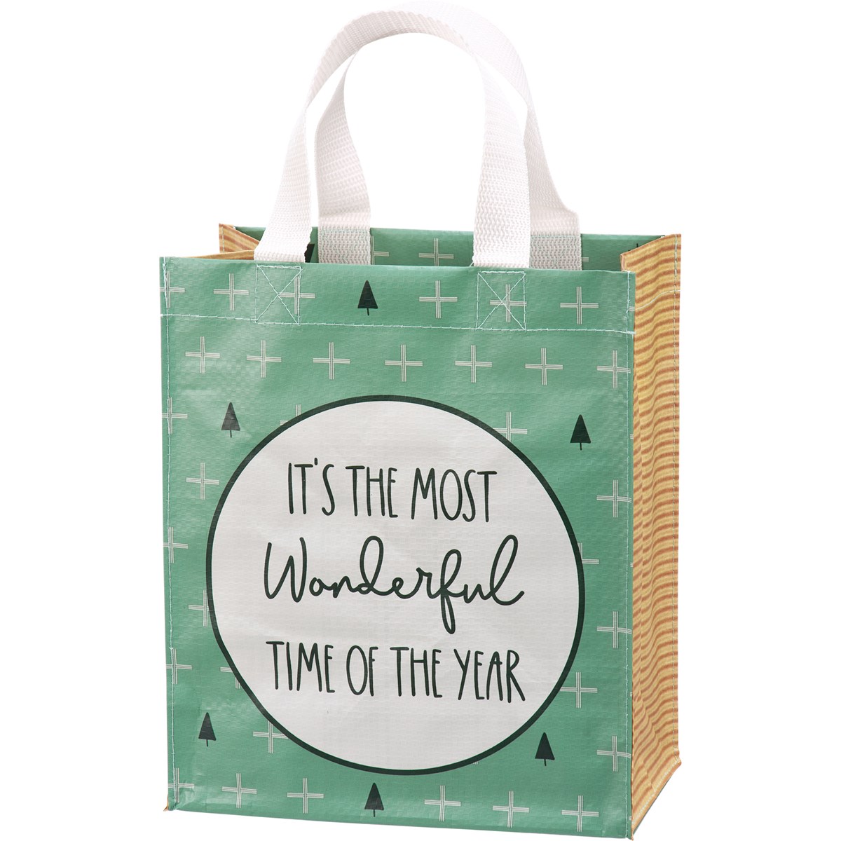 Daily Tote - Most Wonderful Time - 8.75" x 10.25" x 4.75" - Post-Consumer Material, Nylon