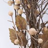White Berry And Twigs Bouquet - Plastic, Fabric, Wood, Wire