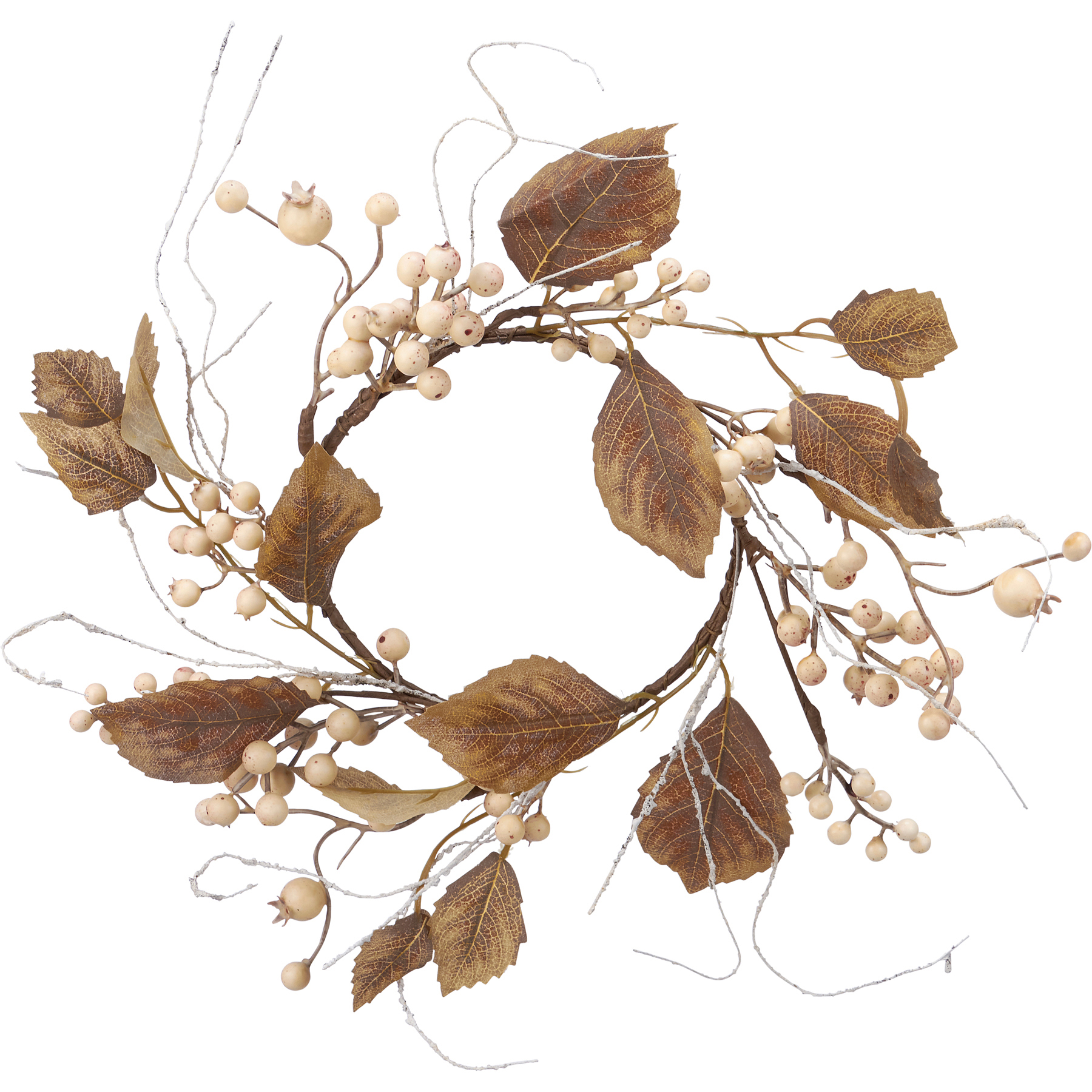 White Berry Candle Ring Primitives By Kathy