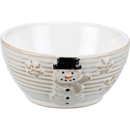Bowl - Snowman - 4.25" Diameter x 2" - Stoneware