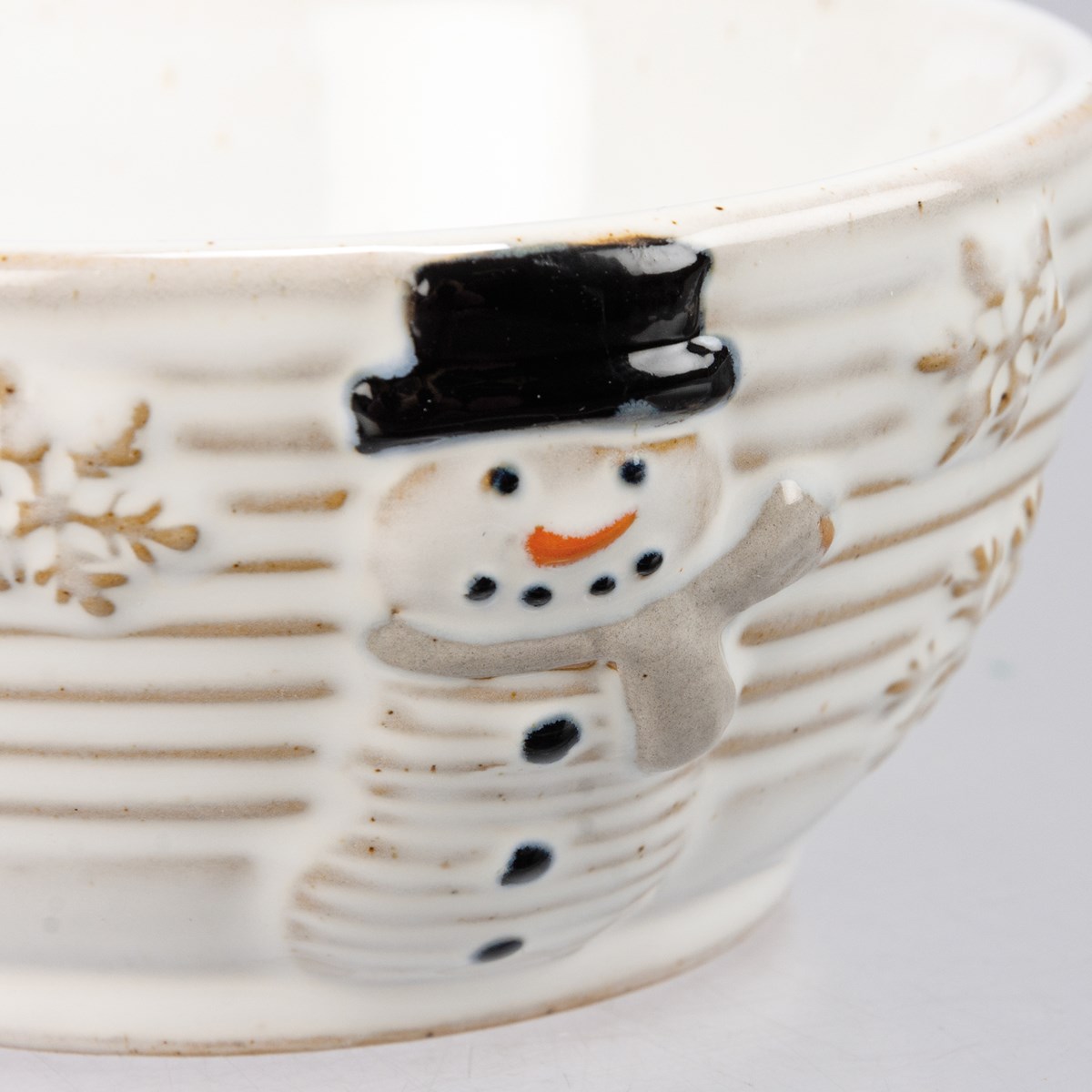 Bowl - Snowman - 4.25" Diameter x 2" - Stoneware