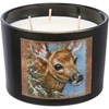 Woodland Deer Candle - Soy Wax, Glass, Cotton