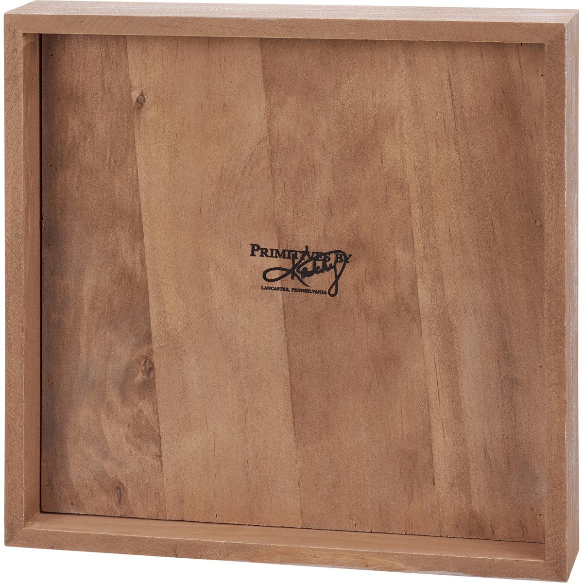 Inset Box Sign - Calm The Spirit - 10" x 10" x 1.75" - Wood