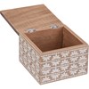 Mandala Hinged Box - Wood, Metal