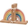 Rainbow Bookends - Wood