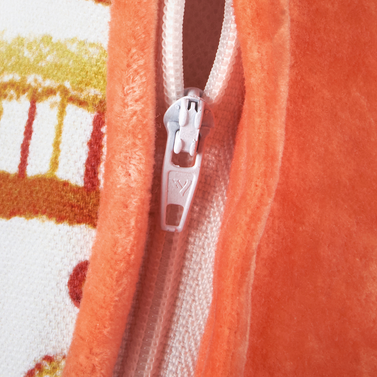 Sunset Pillow - Cotton, Velvet, Zipper