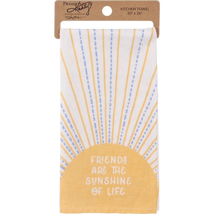 Friends Sunshine Of Life Kitchen Towel - Cotton, Linen