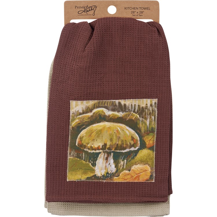 Mushroom Kitchen Towel Set - Cotton