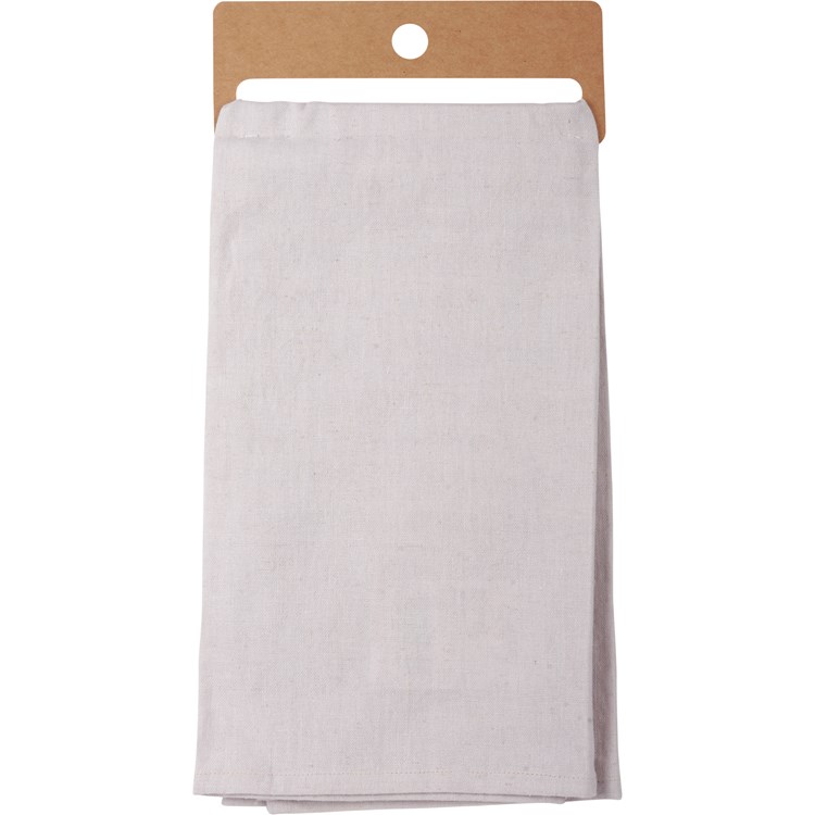 Family Laughter Christmas Kitchen Towel - Cotton, Linen