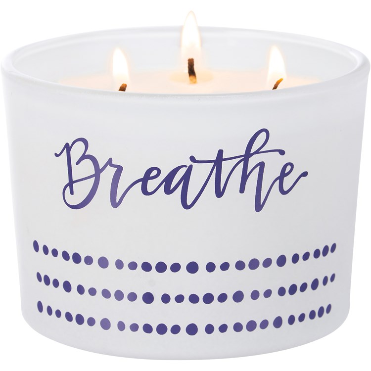 Breathe Candle - Soy Wax, Glass, Cotton