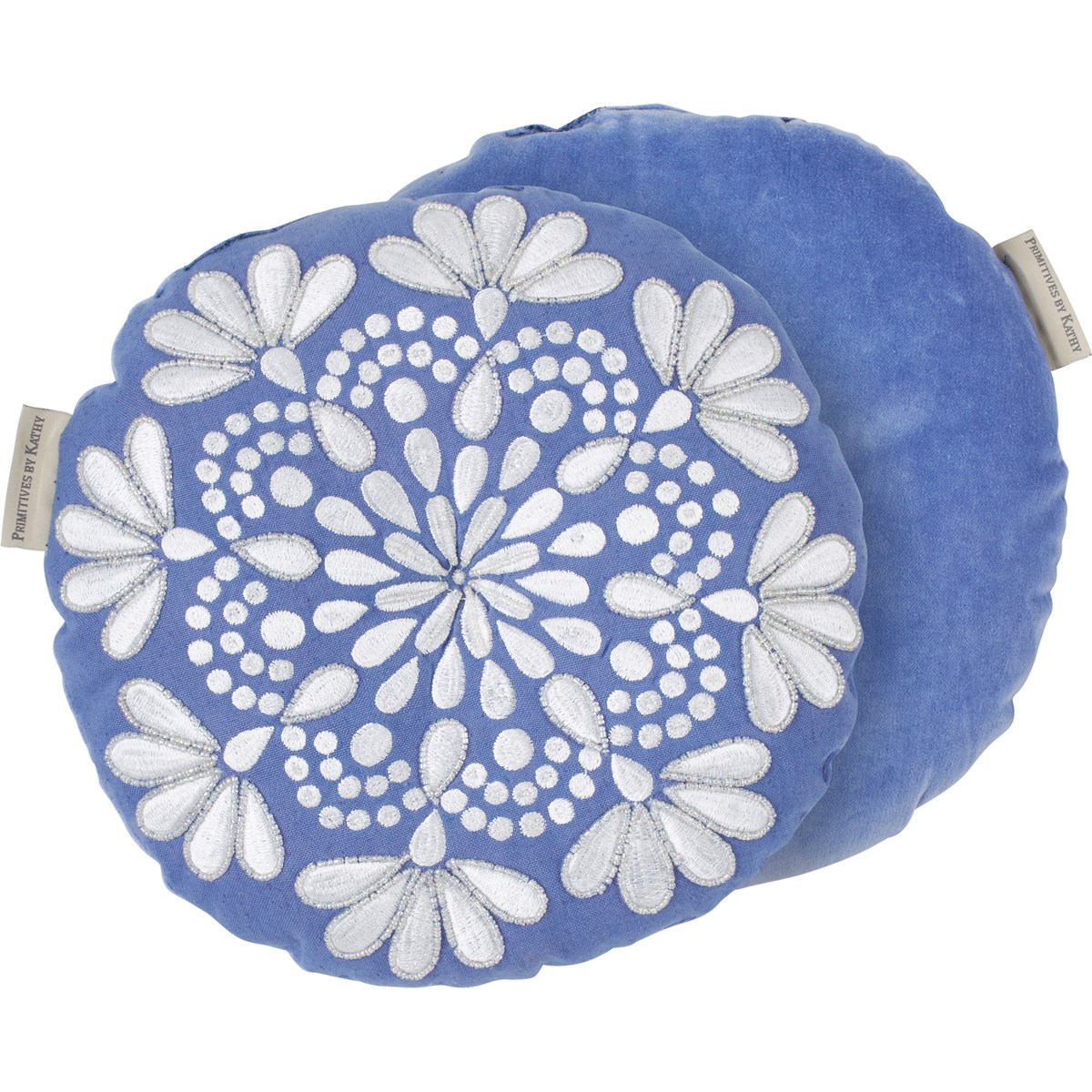 Mandala Shaped Pillow - Cotton, Linen, Velvet, Plastic