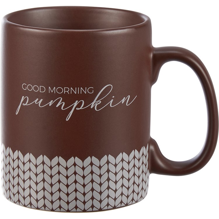 Good Morning Pumpkin Mug - Stoneware