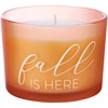 Fall Is Here Jar Candle - Soy Wax, Glass, Cotton