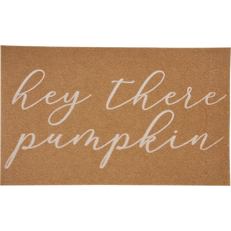 Hey There Pumpkin Rug - Polyester, PVC skid-resistant backing