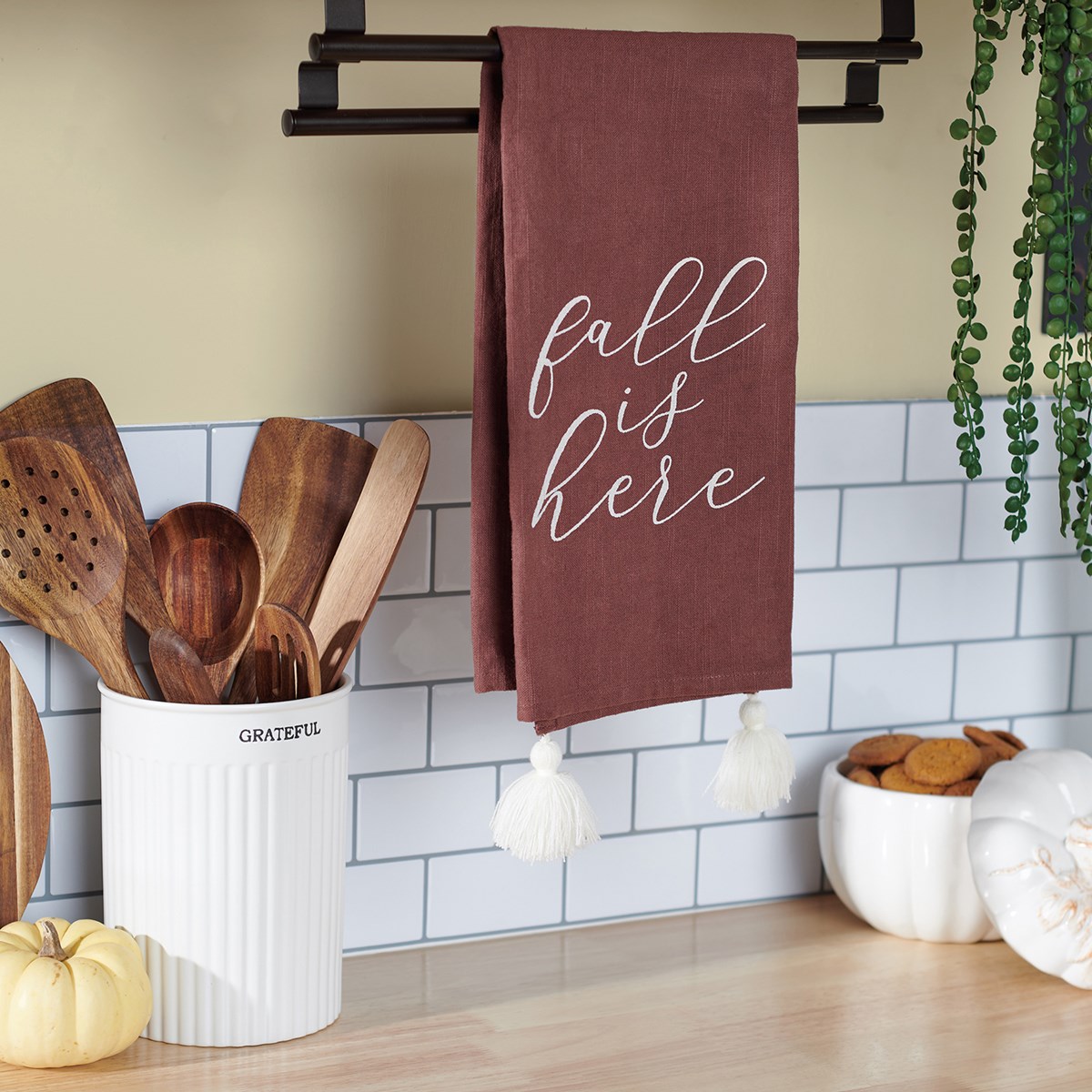 Fall Is Here Kitchen Towel - Cotton