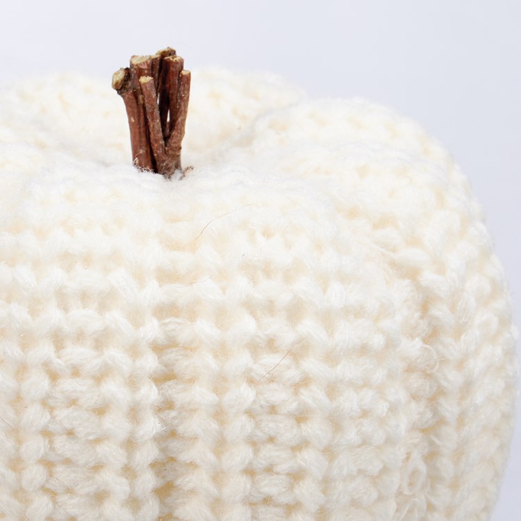 Knitted Pumpkin Set - Foam, Yarn, Plastic, Jute