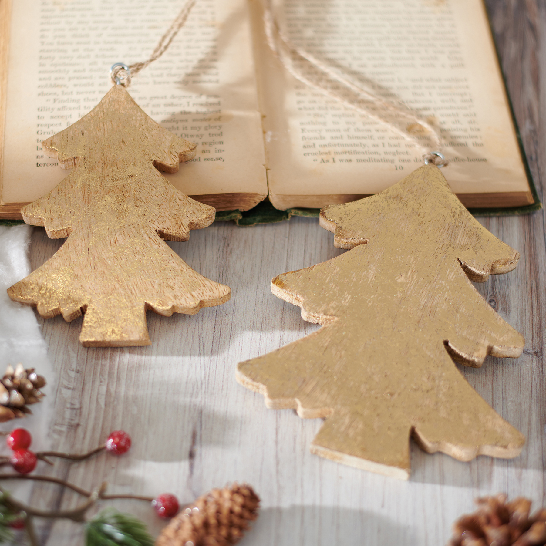 Christmas Trees Ornament Set Primitives By Kathy