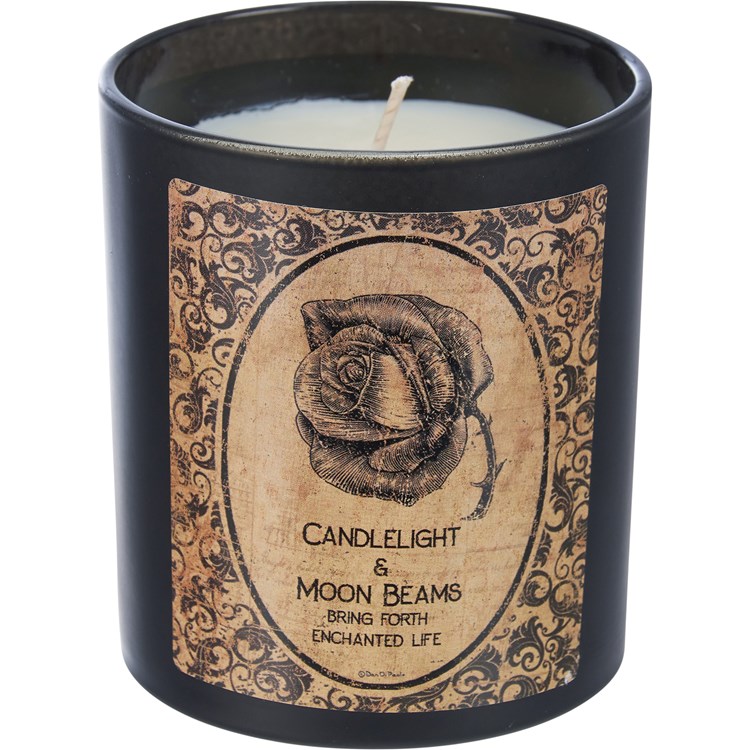Candlelight & Moonbeams Candle - Soy Wax, Glass, Cotton