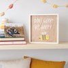 Don't Worry Bee Happy Inset Box Sign - Wood