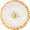 Meal Set - Bee Skep - 9.25" Diameter, 7.50" Diameter, 0.50" x 3", 9 oz. - Melamine, Bamboo