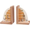 Bookends - Bee Skep - 5" x 7" x 4" - Wood
