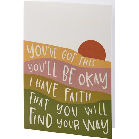 Greeting Card - You Will Find Your Way - 4.75" x 7" - Paper