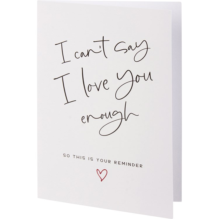 I Love You Greeting Card - Paper
