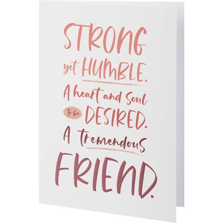 Greeting Card - A Tremendous Friend - 4.75" x 7" - Paper