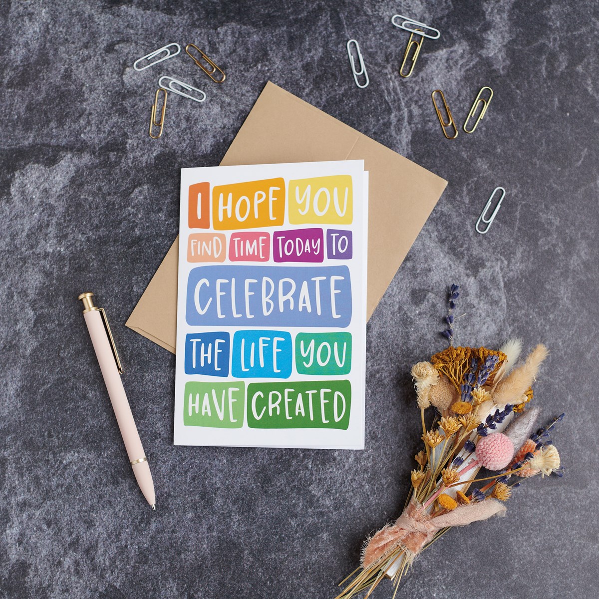Find Time To Celebrate You Greeting Card - Paper
