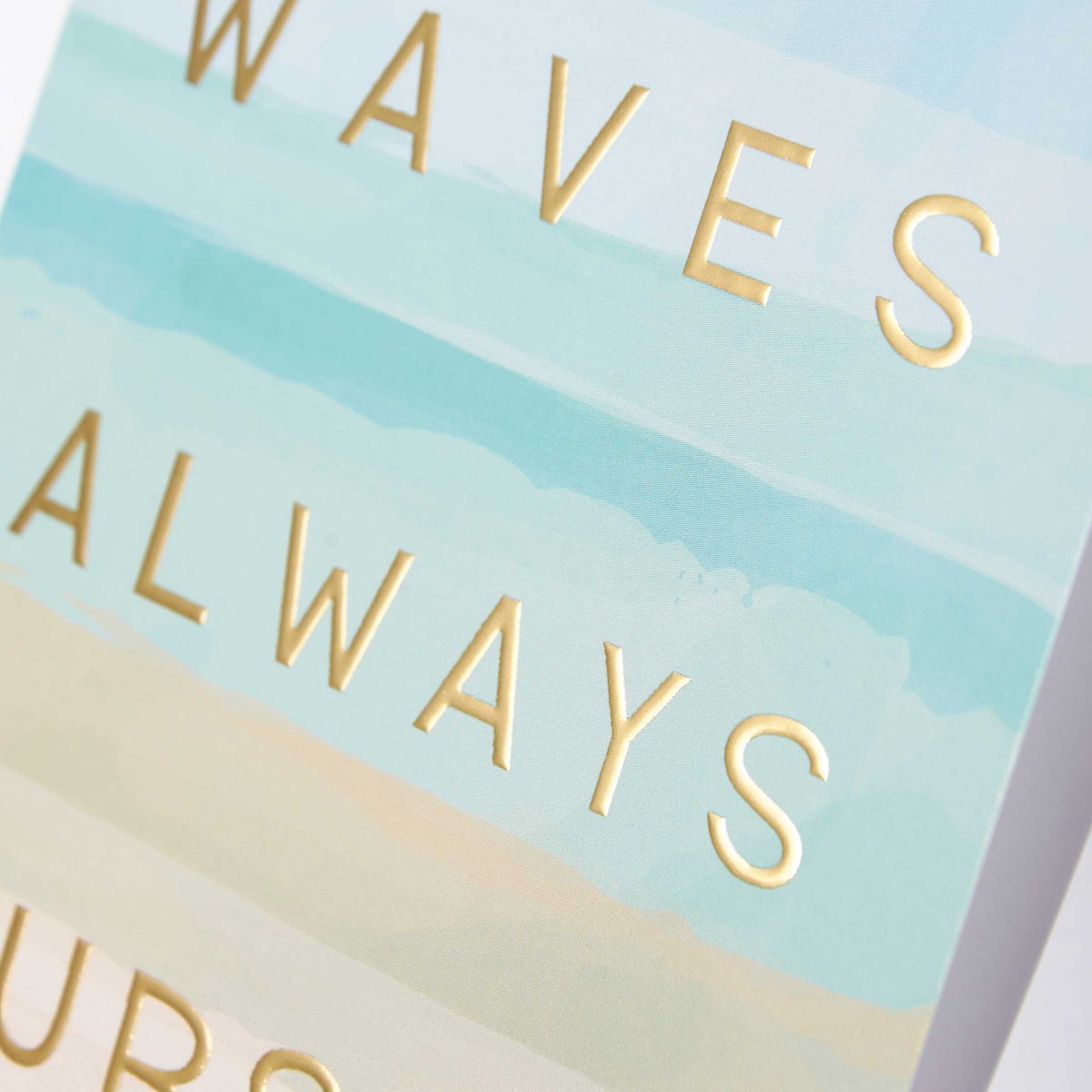 Rough Waves Always Subside Greeting Card - Paper