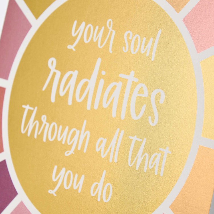 Your Soul Radiates Through Greeting Card - Paper